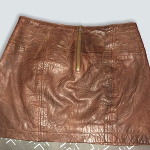 Abercrombie Leather mini skirt
